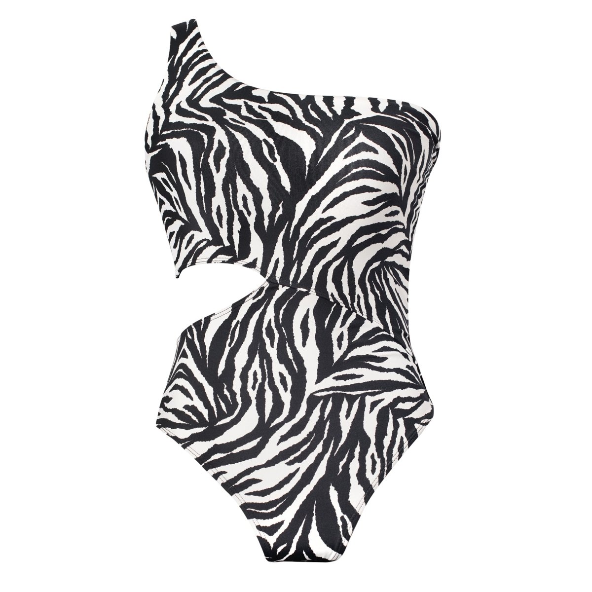 Sunshine 79 Psychedelic Zebra Bandeau One Piece Swim Suit