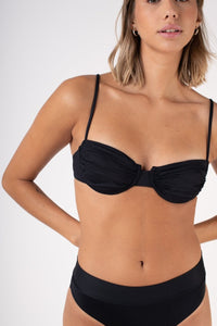 Oasis Bikini Top - Preto - Bikini - ITZIAR Swimwear - Detail