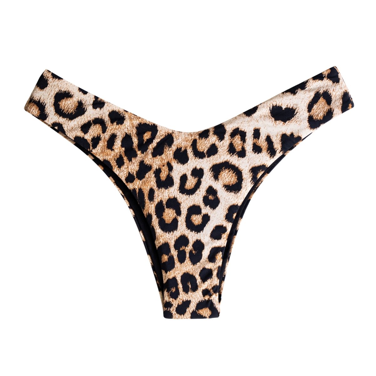 Flor Arena Animal Bottom -Mid-Rise Bikini Bottom Leopard – ITZIAR Swimwear